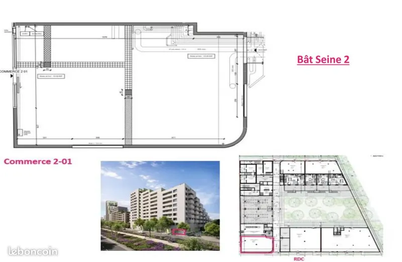 Local commercial à louer à Ivry-sur-Seine – 121 m² – Centre-ville