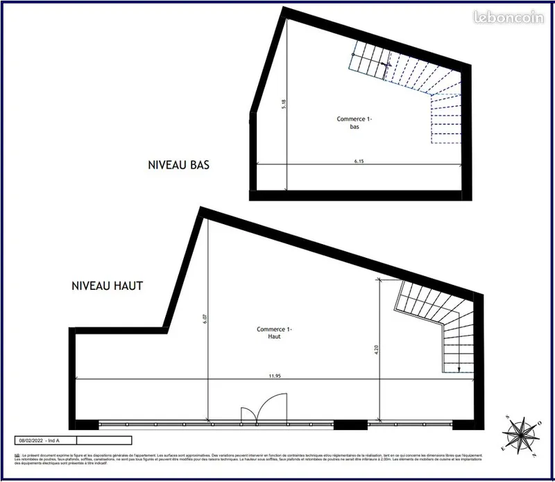 Local commercial à louer à Paris 20 – 71 m² – Ménilmontant / Pyrénées