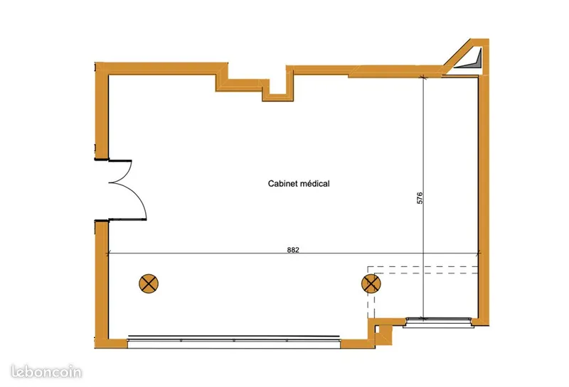Local commercial à louer à Juvisy-sur-Orge – 53 m² – Centre-ville