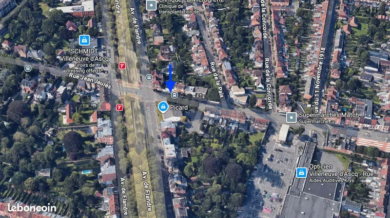 Local commercial – 90 m² – Villeneuve-d’Ascq (tram Le Sart)