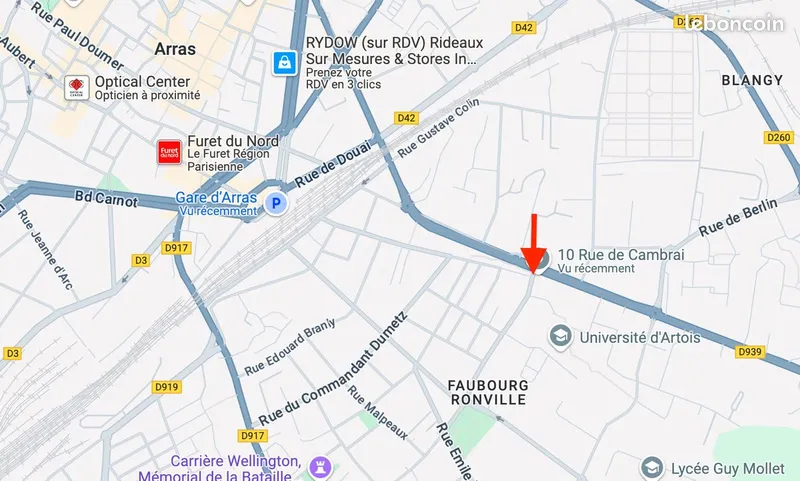 Local commercial – 100 m² – Arras (proximité gare)