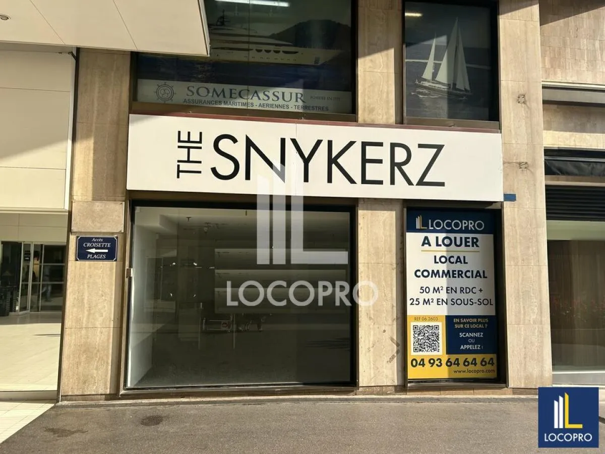 Local commercial à louer – 75 m² – Cannes (06)