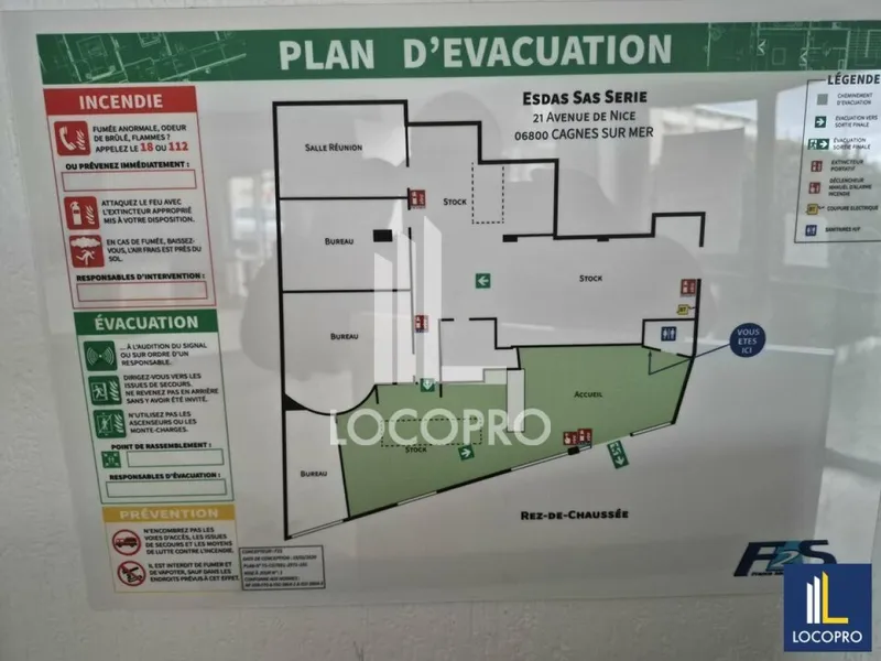 Local commercial à louer – 170 m² – Cagnes-sur-Mer (06)